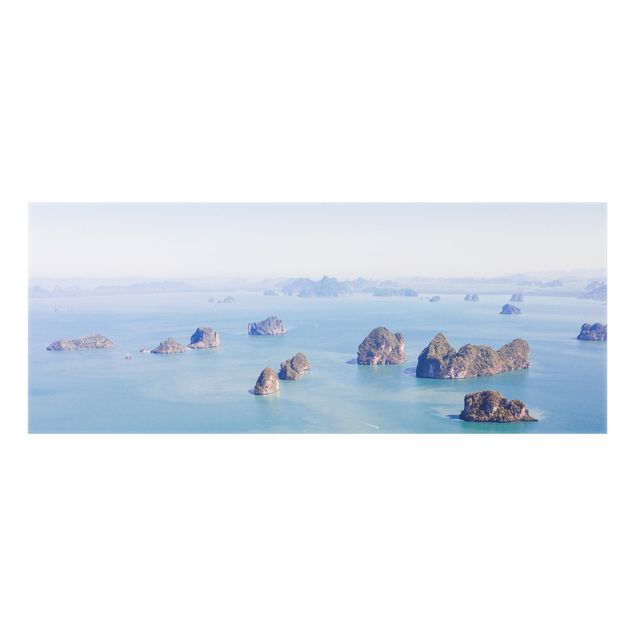 Spritzschutz - Inseln im Meer - Panorama 5:2