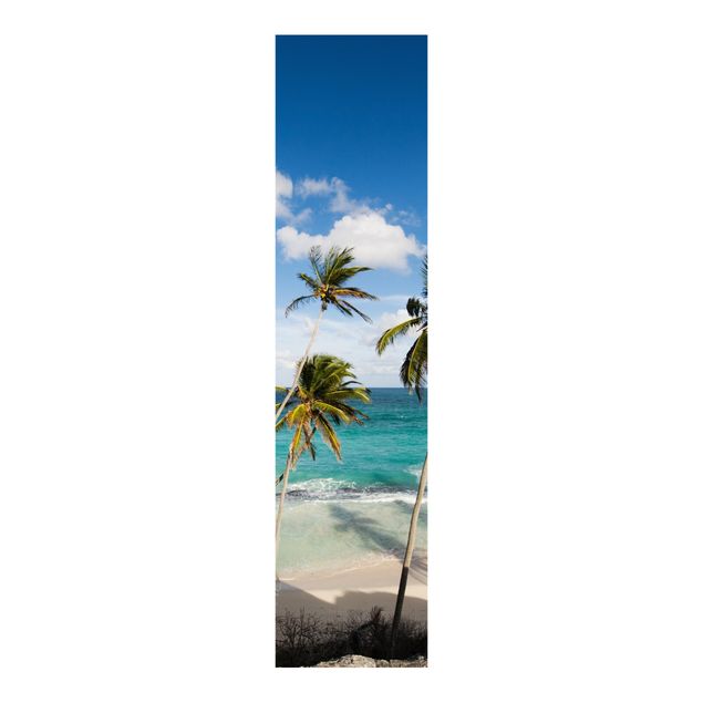 Schiebegardinen mit Motiv 3-teilig Beach of Barbados