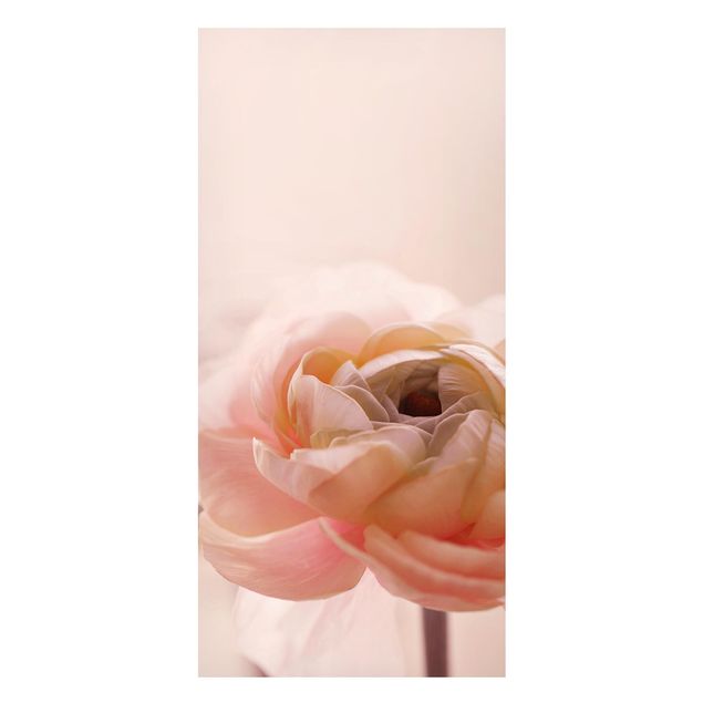 Magnettafel Blumen Rosa Blüte im Fokus
