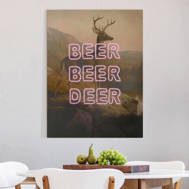 Wandbilder XXL Beer Beer Deer