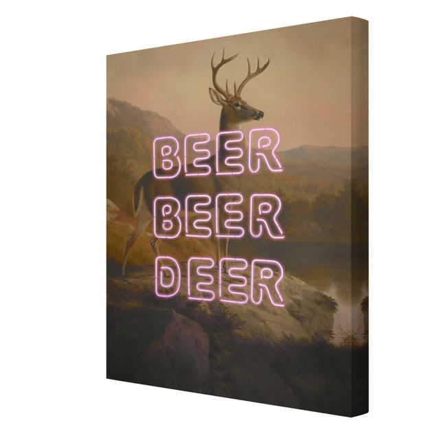 Wandbilder Sprüche Beer Beer Deer