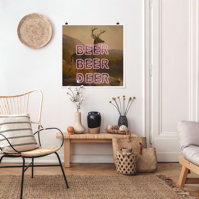 Tiere Poster Beer Beer Deer