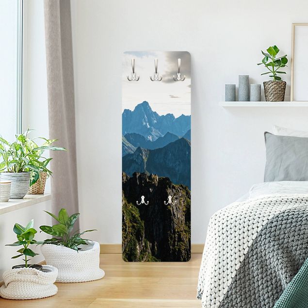 Garderobe - Berge auf den Lofoten