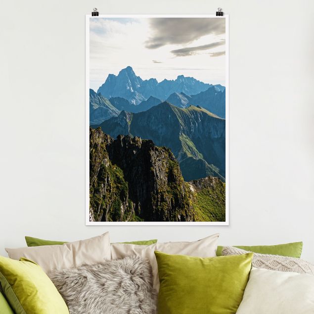 Natur Poster Berge auf den Lofoten