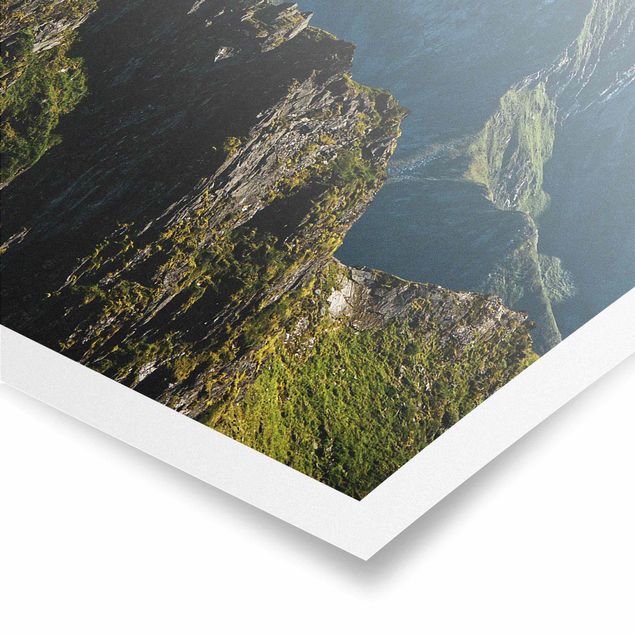 Poster - Berge auf den Lofoten - Hochformat 2:3