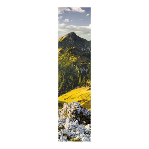 Schiebegardinen mit Motiv 3-teilig Berge und Tal der Lechtaler Alpen in Tirol