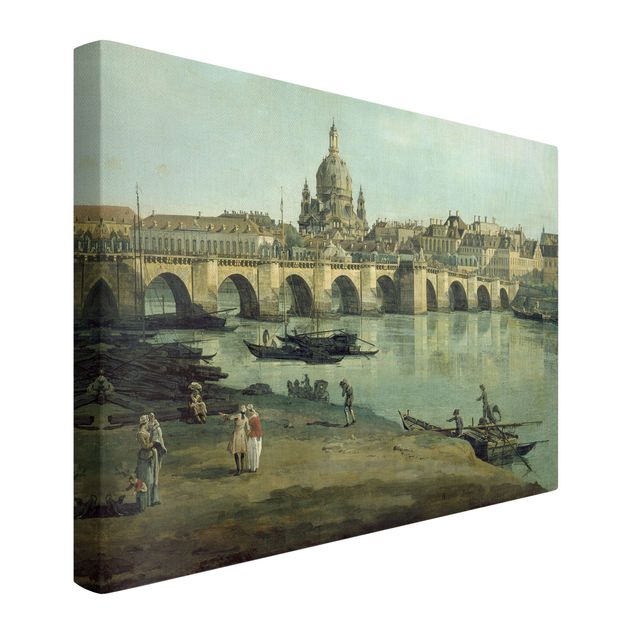 Schöne Wandbilder Bernardo Bellotto - Dresden vom rechten Elbufer