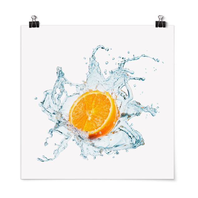 Poster - Frische Orange - Quadrat 1:1