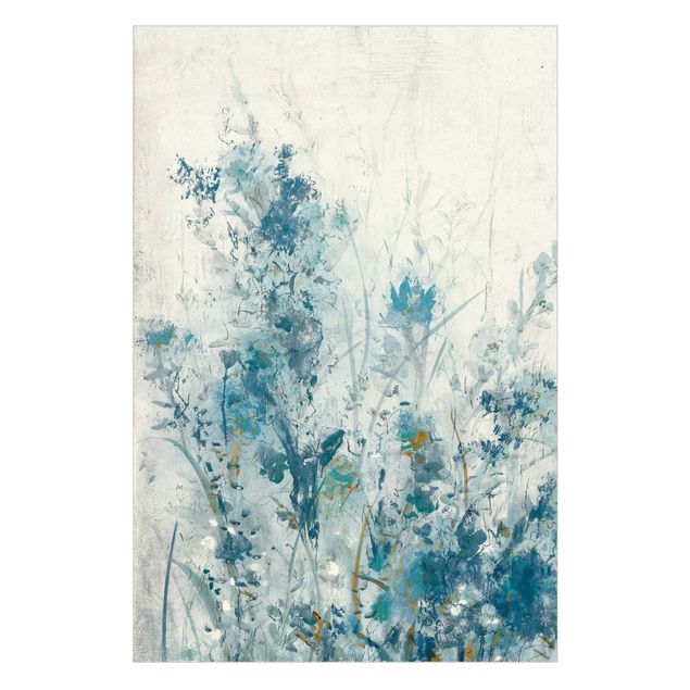 Selbstklebende Fensterbilder Blaue Frühlingswiese I