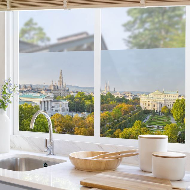 XXL Fensterbilder Blick über Wien