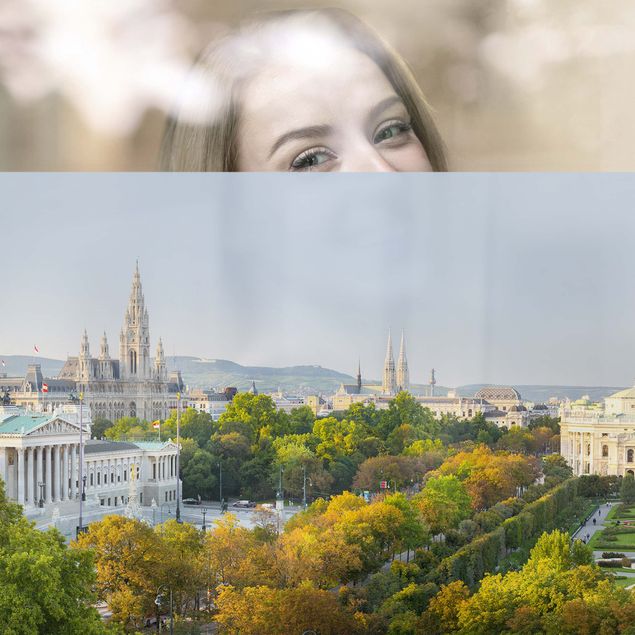 Fensterfolie Blick über Wien