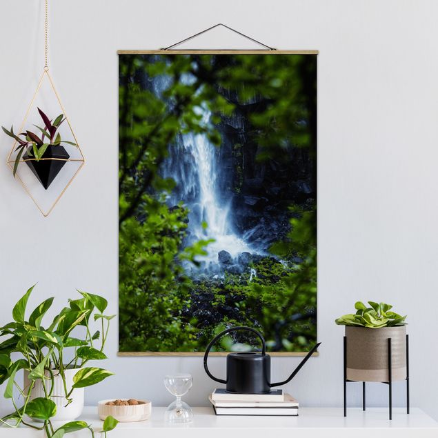 Schöne Wandbilder Blick zum Wasserfall