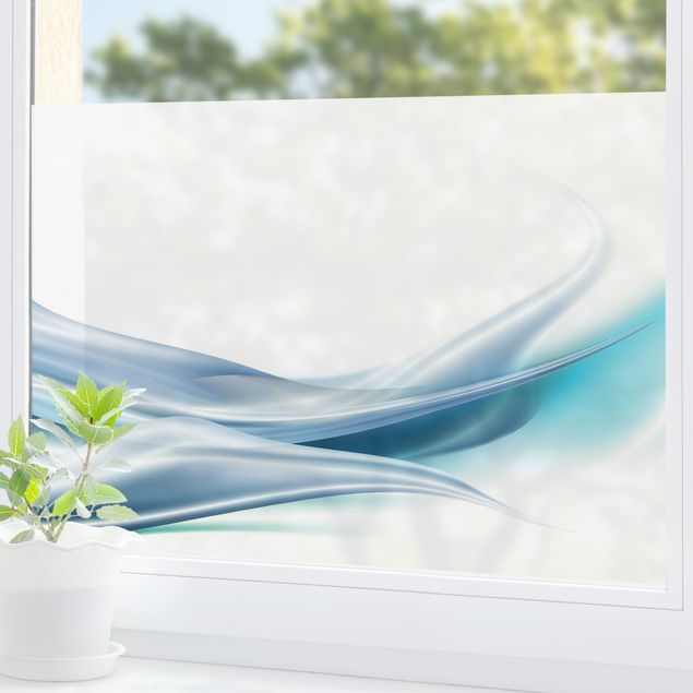 Fensterfolie Wohnzimmer Blue Dust
