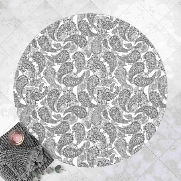 Teppiche Boho Mandala Muster in Grau