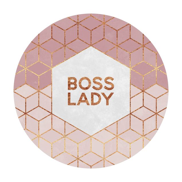 Teppich rosa Boss Lady Sechsecke Rosa
