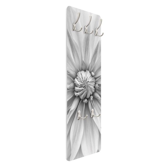 Garderobe - Botanische Blüte in Weiß