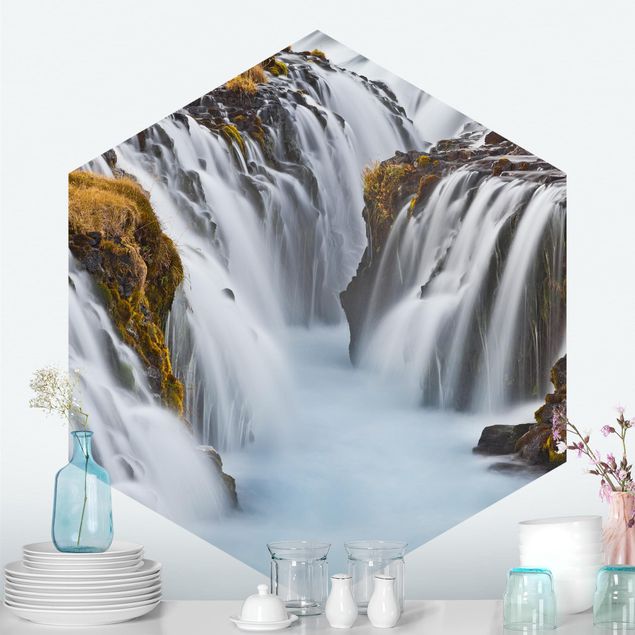 Fototapete Landschaft Brúarfoss Wasserfall in Island
