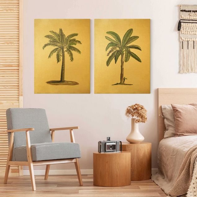 Wandbilder Natur Britische Palmen Set