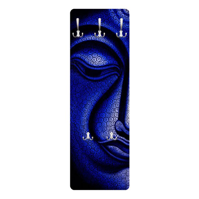 Garderobe - Buddha in Nepal - Blau