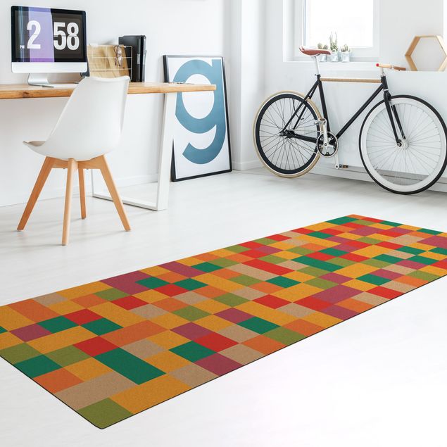 Moderne Teppiche Buntes Mosaik Zirkus