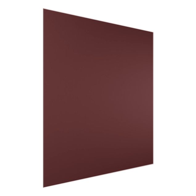 Glasbild - Burgund - Quadrat 1:1