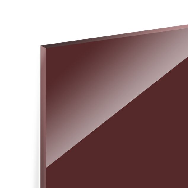 Glasbild - Burgund - Quadrat 1:1