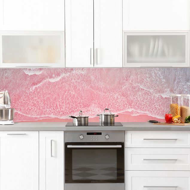 Küchenrückwände selbstklebend Ozean in Pink