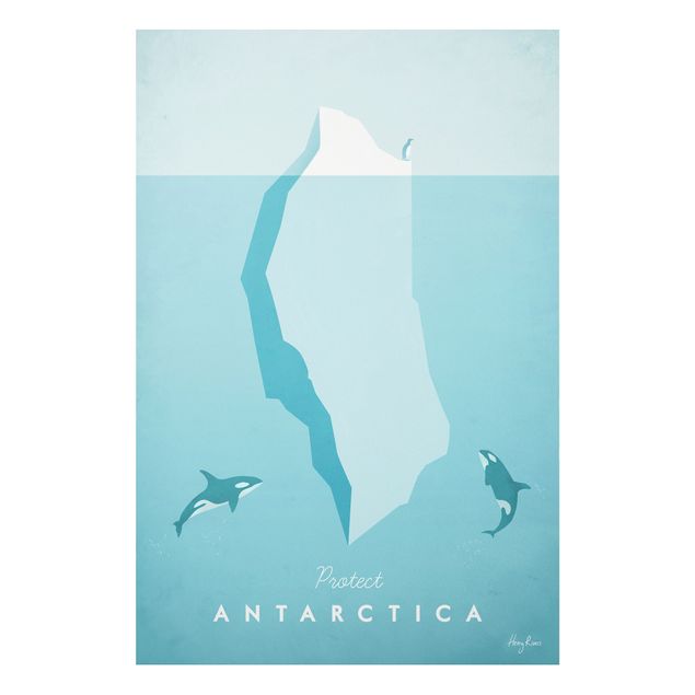 Bilder auf Hartschaumplatte Reiseposter - Antarktis