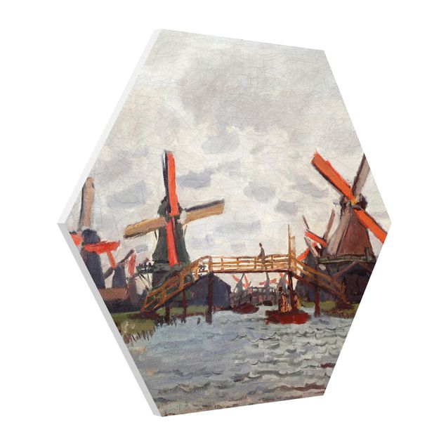Bilder für die Wand Claude Monet - Windmühlen Zaandam