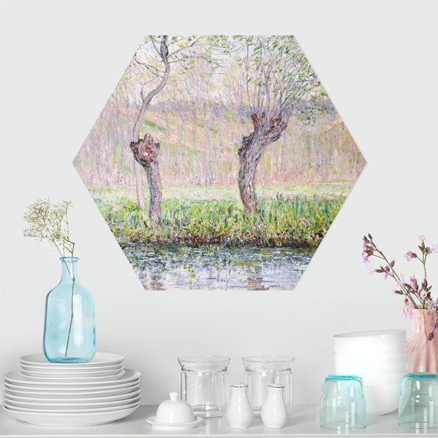 Bilder Impressionismus Claude Monet - Weidenbäume Frühling