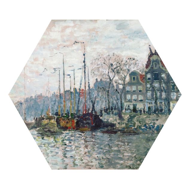 Wandbilder Kunstdruck Claude Monet - Kromme Waal Amsterdam