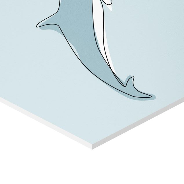 Hexagon Bild Forex - Delfin Line Art