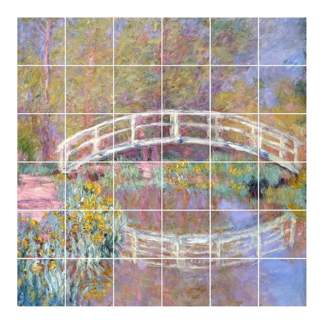 Klebefolien Claude Monet - Brücke Monets Garten