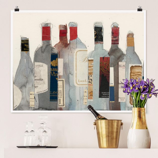Poster Kunstdruck Wein & Spirituosen I