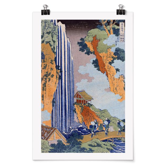 Bilder für die Wand Katsushika Hokusai - Ono Wasserfall