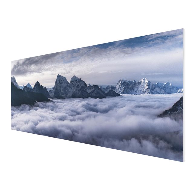 Forex Fine Art Print - Wolkenmeer im Himalaya - Panorama