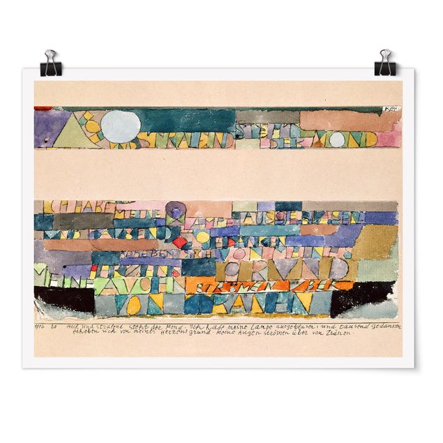 Kunstdrucke Poster Paul Klee - Der Mond