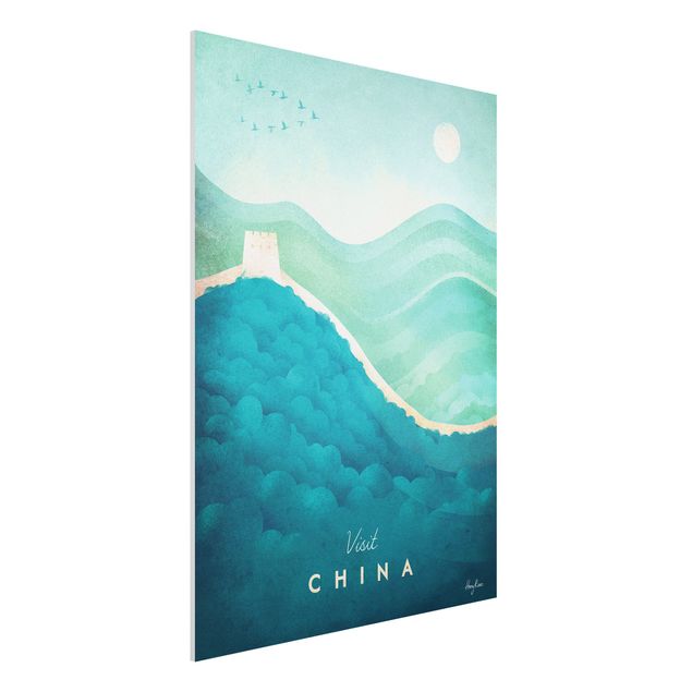 Bilder auf Hartschaumplatte Reiseposter - China