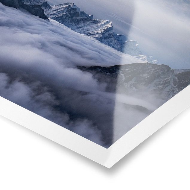 Poster - Wolkenmeer im Himalaya - Panorama Querformat