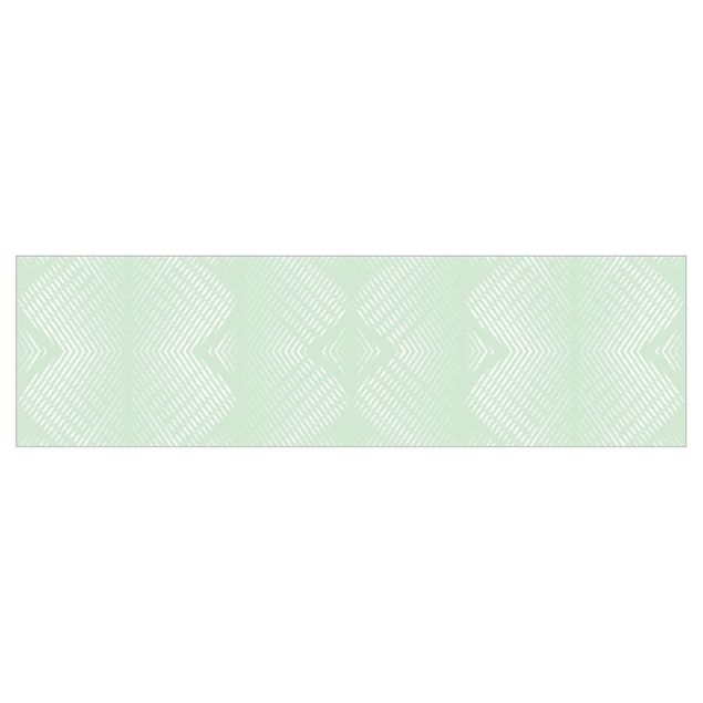 Klebefolien Rautenmuster mit Streifen in Mintgrün