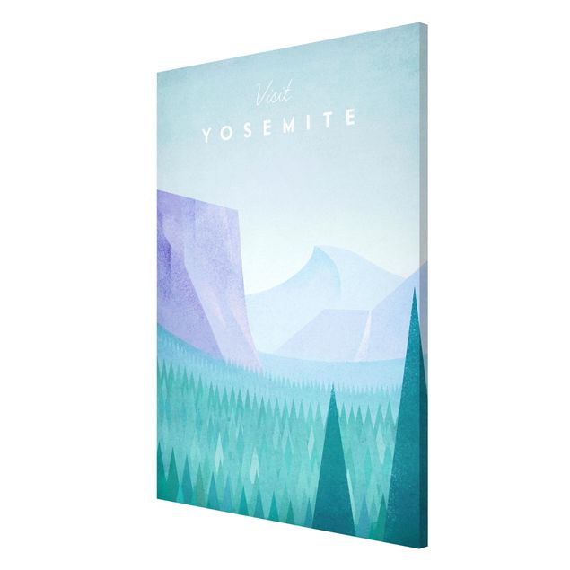 Magnettafel mit Motiv Reiseposter - Yosemite Park