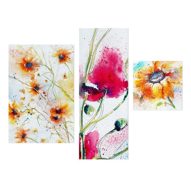 Leinwandbilder Watercolor Flower Power