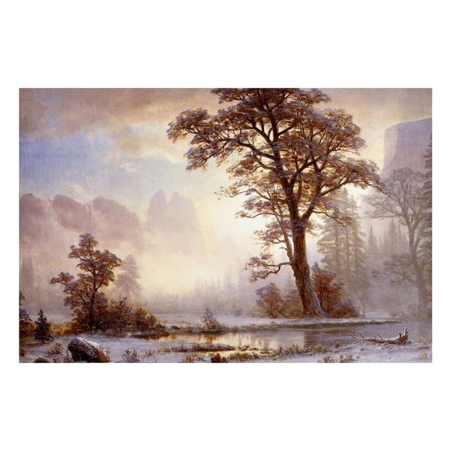 Kunstdrucke Romantik Albert Bierstadt - Yosemite Valley bei Schneefall