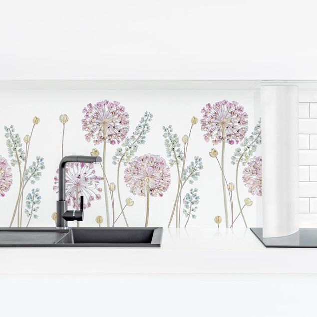 Küchenrückwände selbstklebend Allium Illustration I