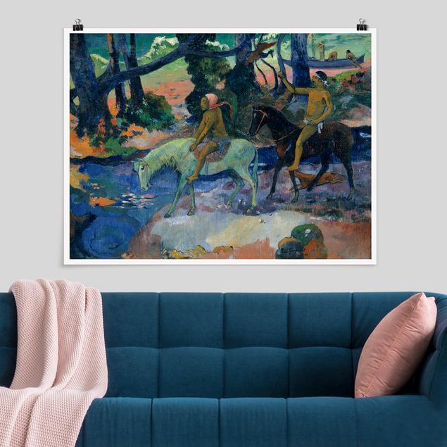 Kunstdrucke Impressionismus Paul Gauguin - Die Flucht