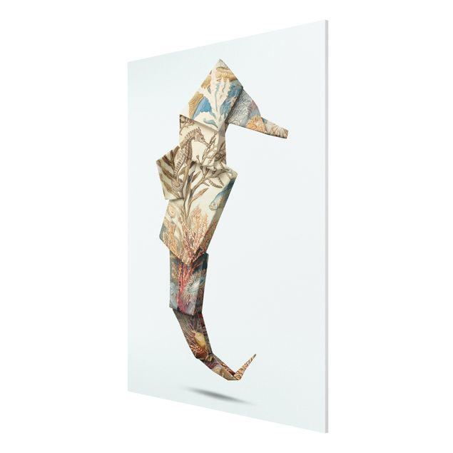 Bilder für die Wand Origami Seepferdchen