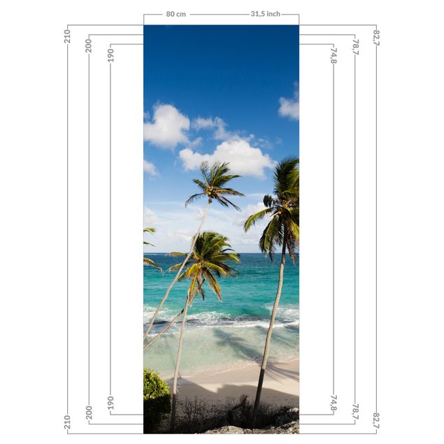 Duschrückwand - Beach of Barbados
