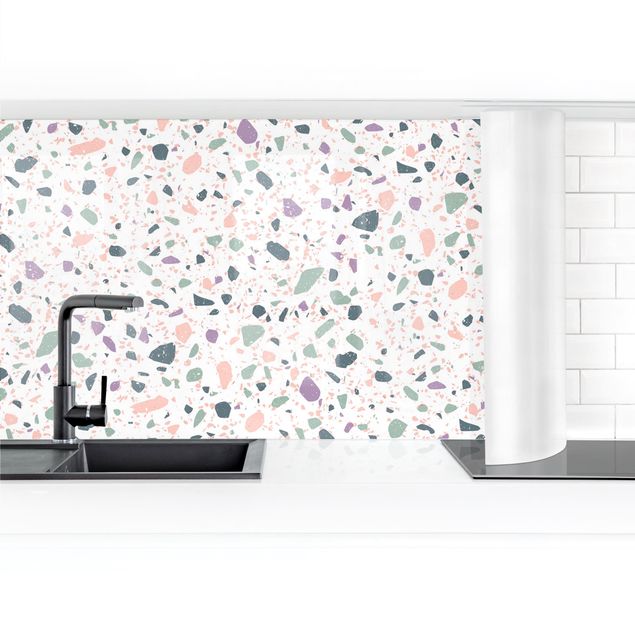 Küchenrückwände selbstklebend Detailliertes Terrazzo Muster Agrigento II