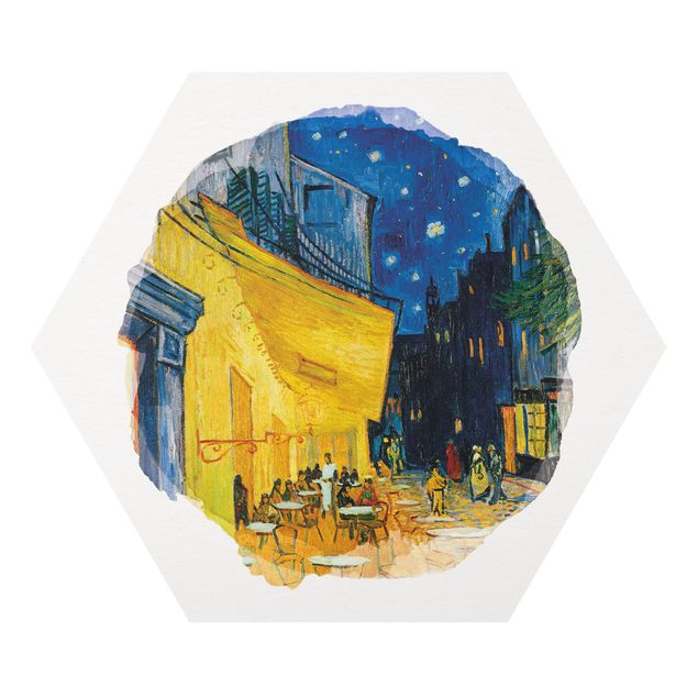 Vincent van Gogh Bilder Wasserfarben - Vincent van Gogh - Café-Terrasse in Arles
