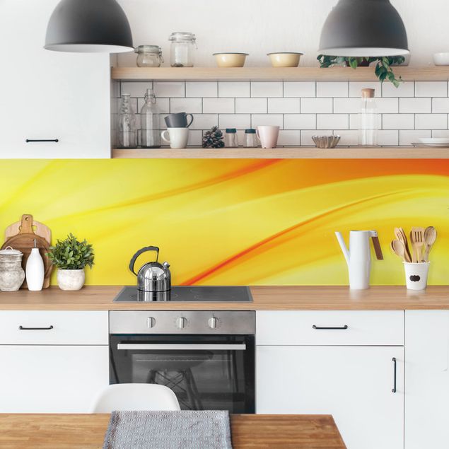 Küchenrückwand abstrakt Gold Fever